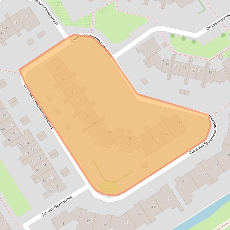 Kaart van postcodegebied 2064WP.