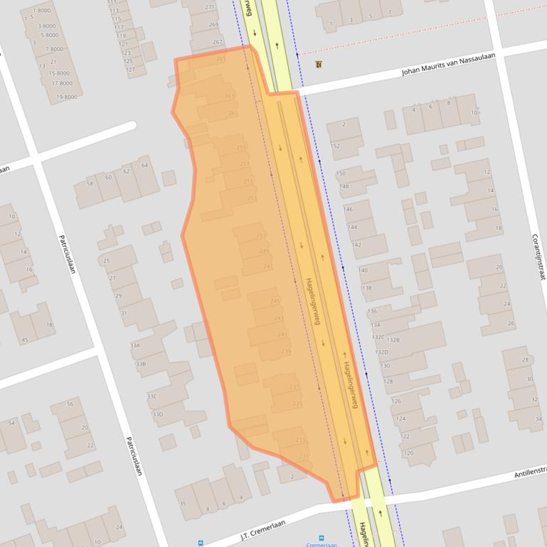 Kaart van postcodegebied 2071CG.