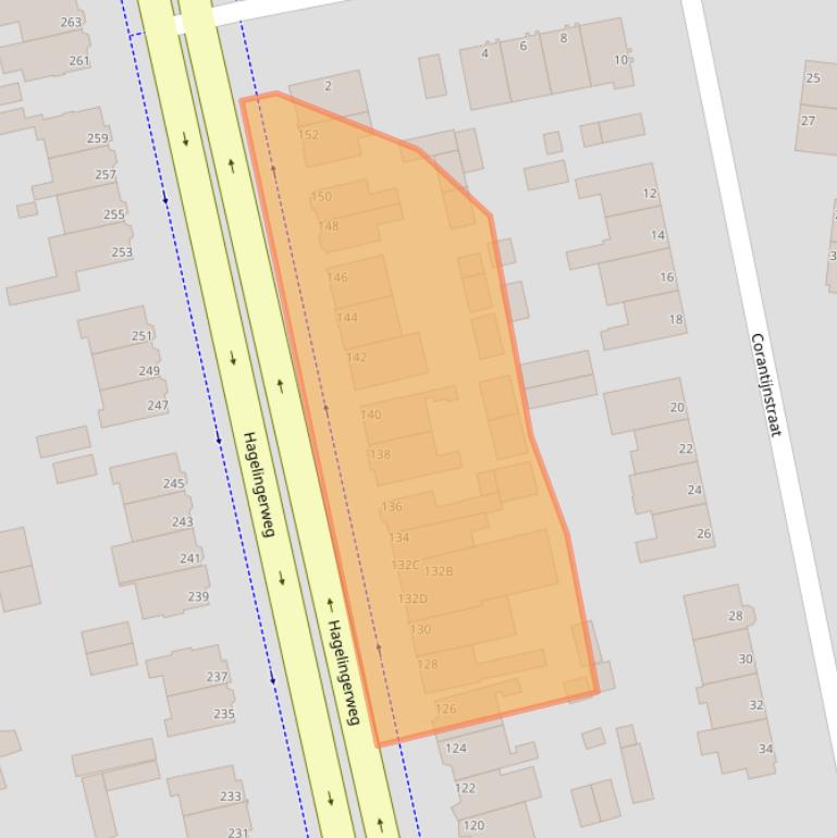 Kaart van postcodegebied 2071CM.