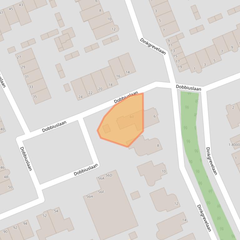 Kaart van postcodegebied 2071DH.