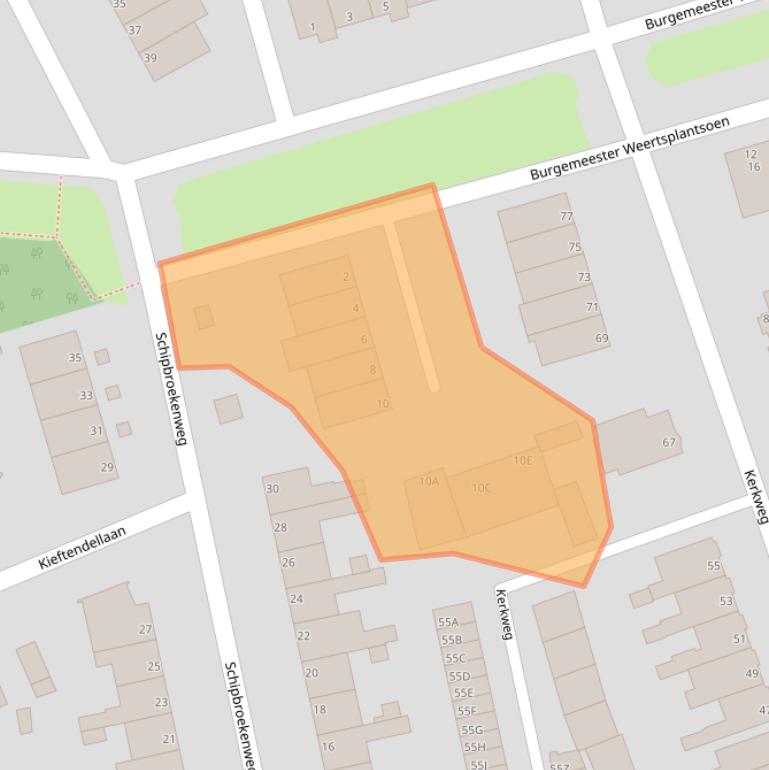 Kaart van postcodegebied 2071PH.