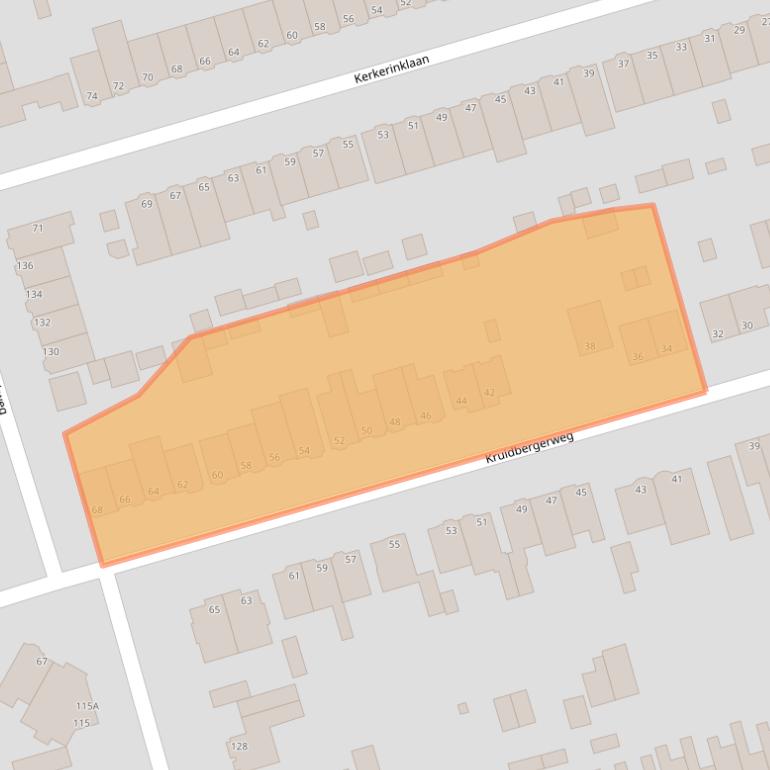 Kaart van postcodegebied 2071RE.