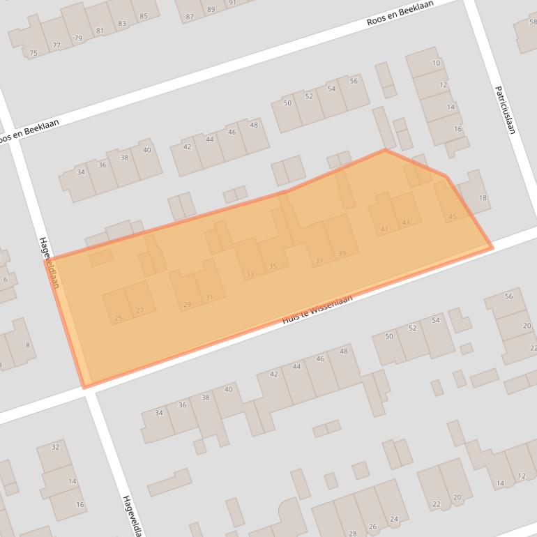 Kaart van postcodegebied 2071ST.