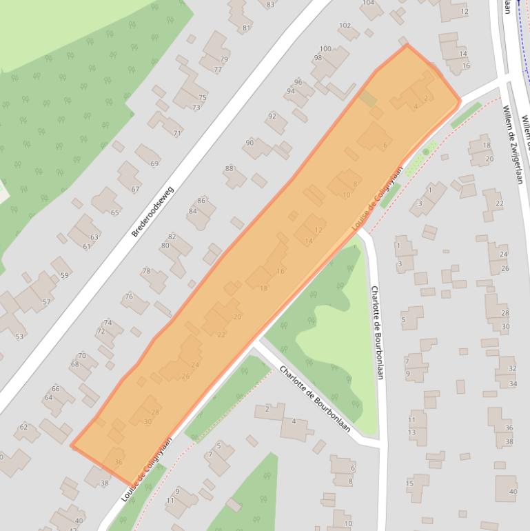 Kaart van postcodegebied 2082BN.
