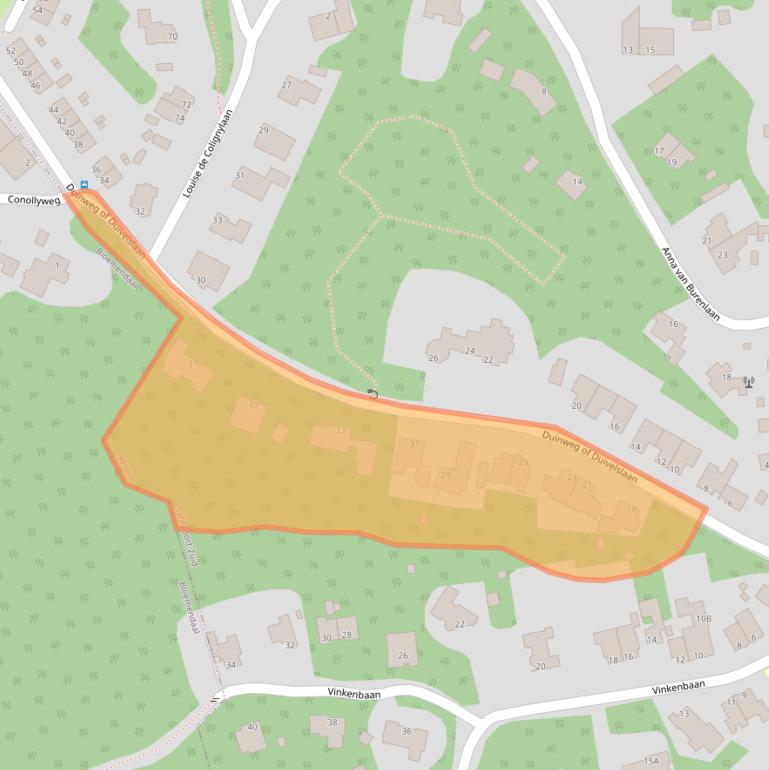 Kaart van postcodegebied 2082CA.