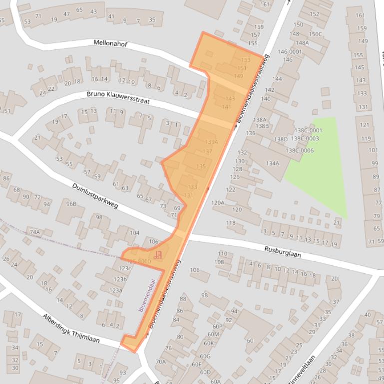 Kaart van postcodegebied 2082GD.