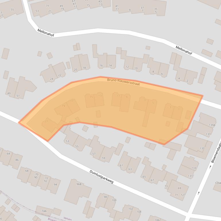 Kaart van postcodegebied 2082GM.
