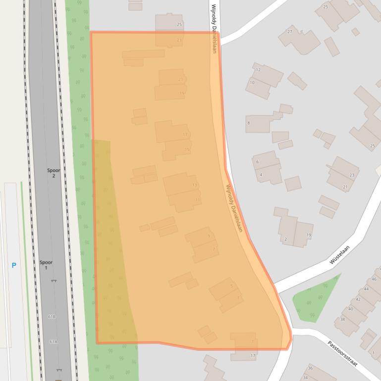 Kaart van postcodegebied 2082HA.