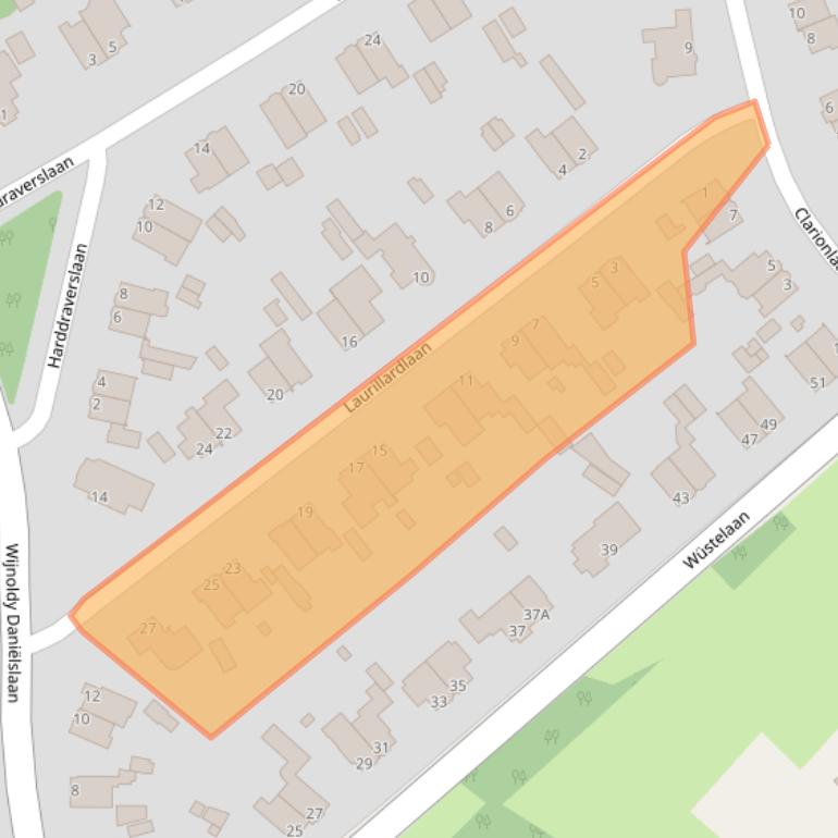 Kaart van postcodegebied 2082HE.