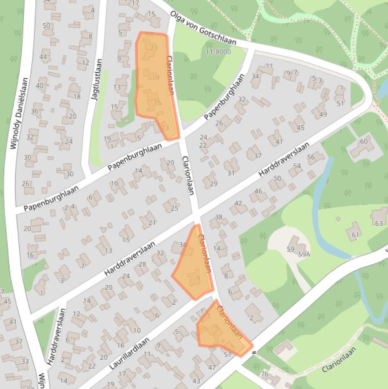 Kaart van postcodegebied 2082HH.