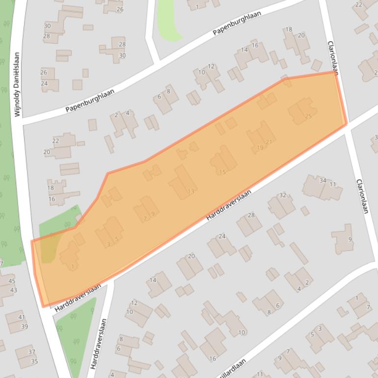 Kaart van postcodegebied 2082HK.