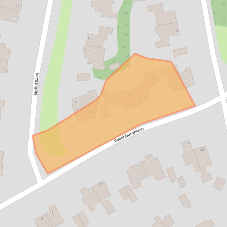 Kaart van postcodegebied 2082HP.