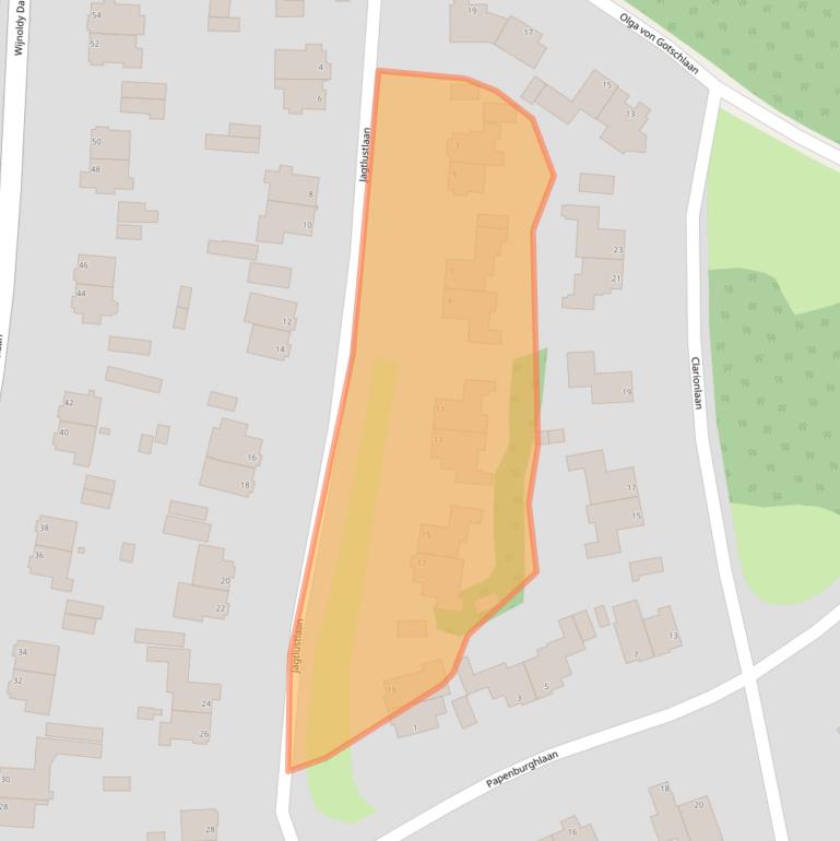 Kaart van postcodegebied 2082HS.
