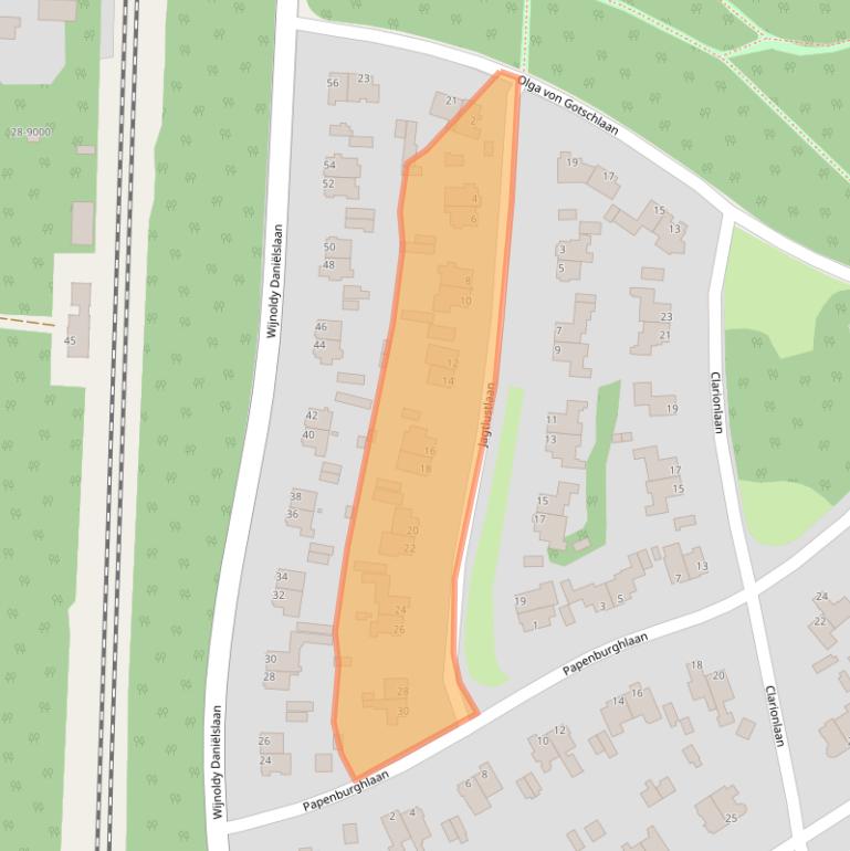 Kaart van postcodegebied 2082HT.