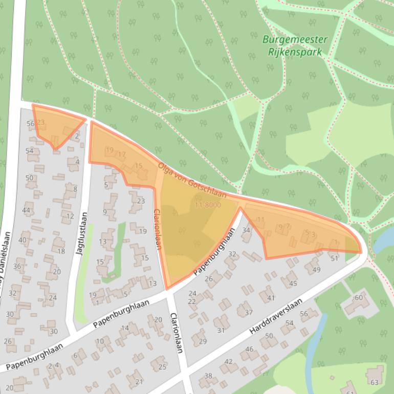 Kaart van postcodegebied 2082HV.