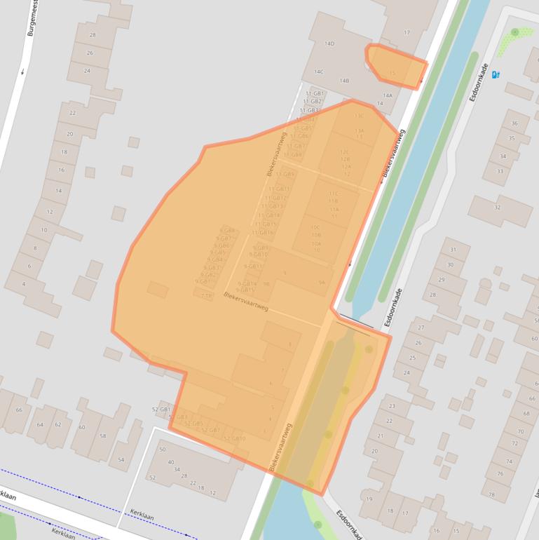 Kaart van postcodegebied 2101CA.