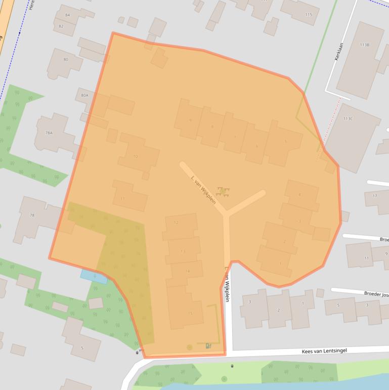 Kaart van postcodegebied 2101EL.