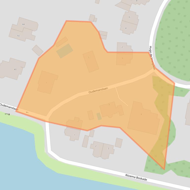 Kaart van postcodegebied 2101GK.