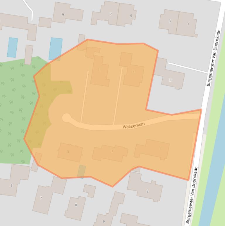 Kaart van postcodegebied 2101GP.