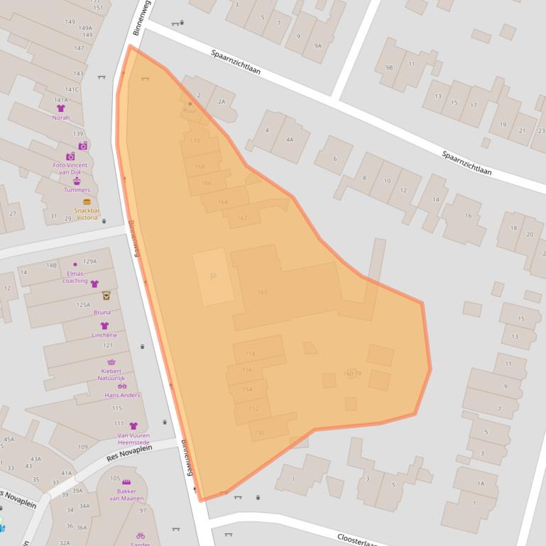 Kaart van postcodegebied 2101JR.