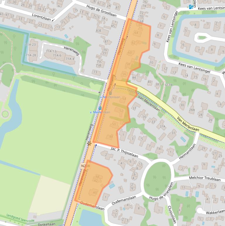 Kaart van postcodegebied 2101ML.