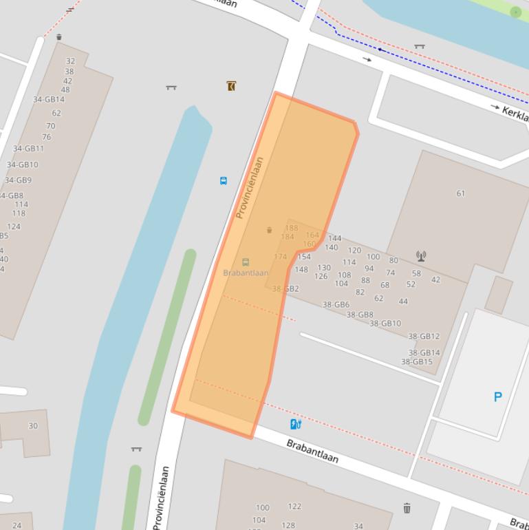 Kaart van postcodegebied 2101SL.