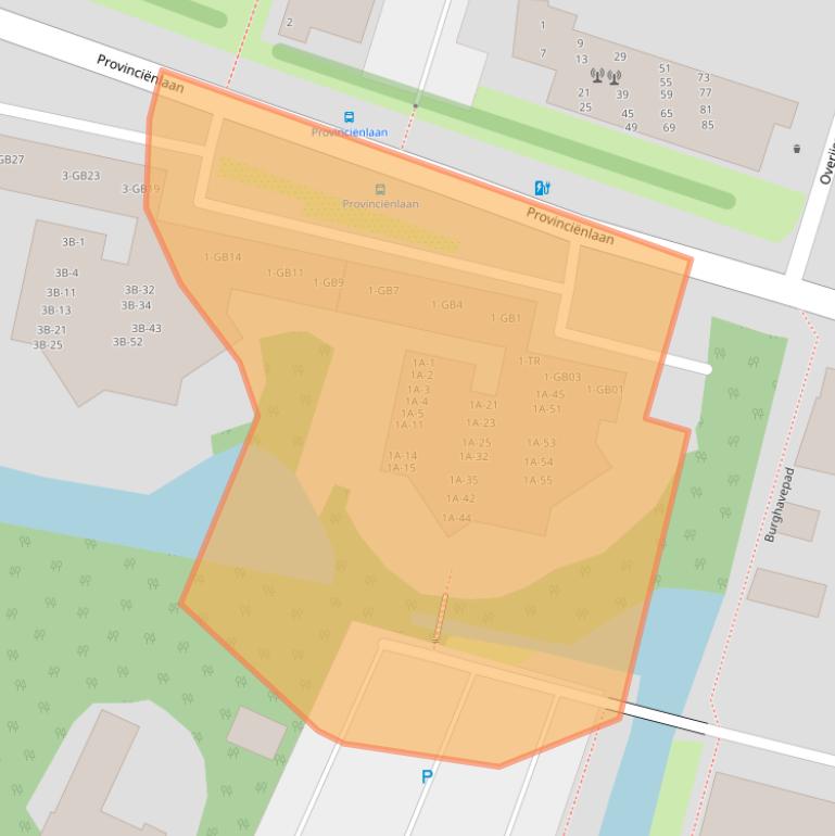 Kaart van postcodegebied 2101SM.