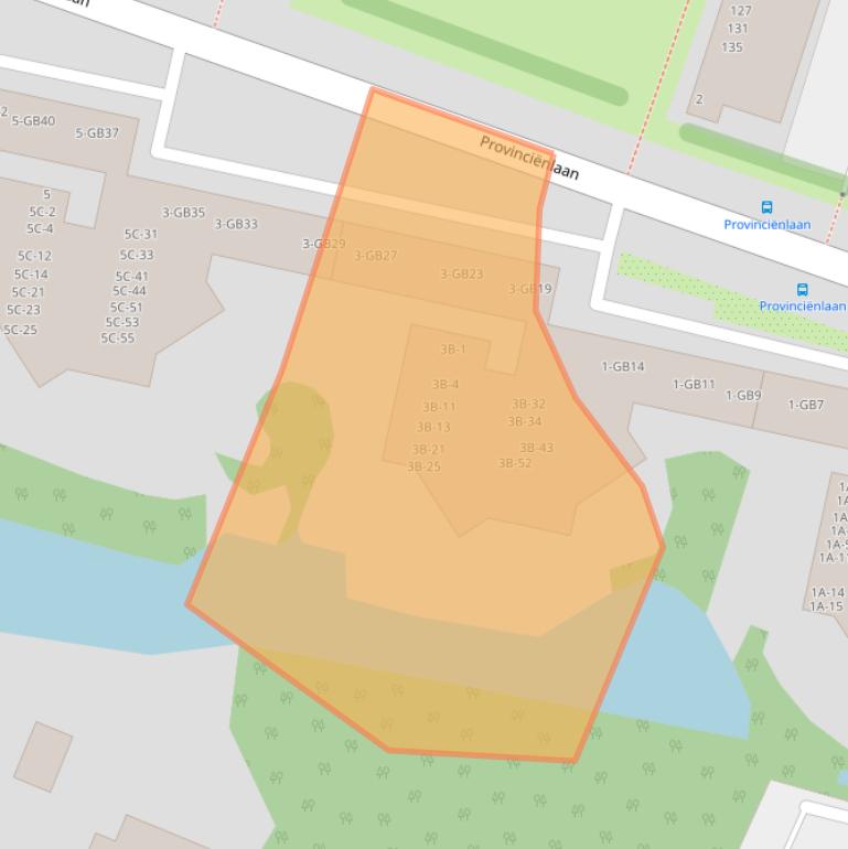 Kaart van postcodegebied 2101SN.