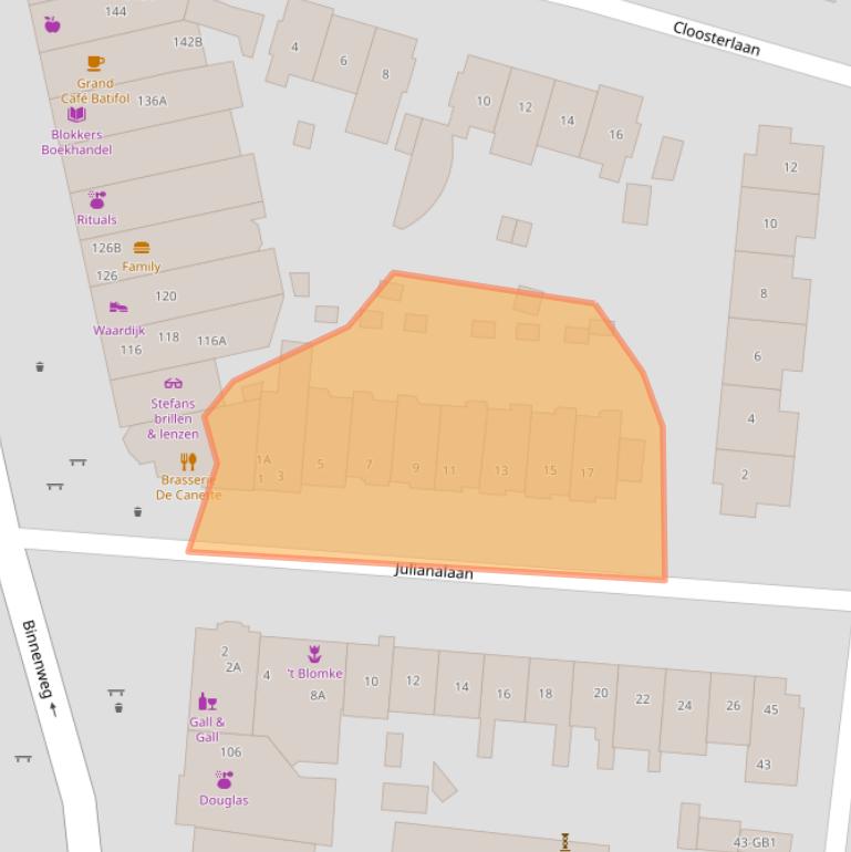 Kaart van postcodegebied 2101ZA.