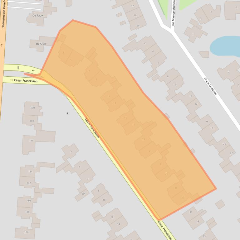 Kaart van postcodegebied 2102EA.