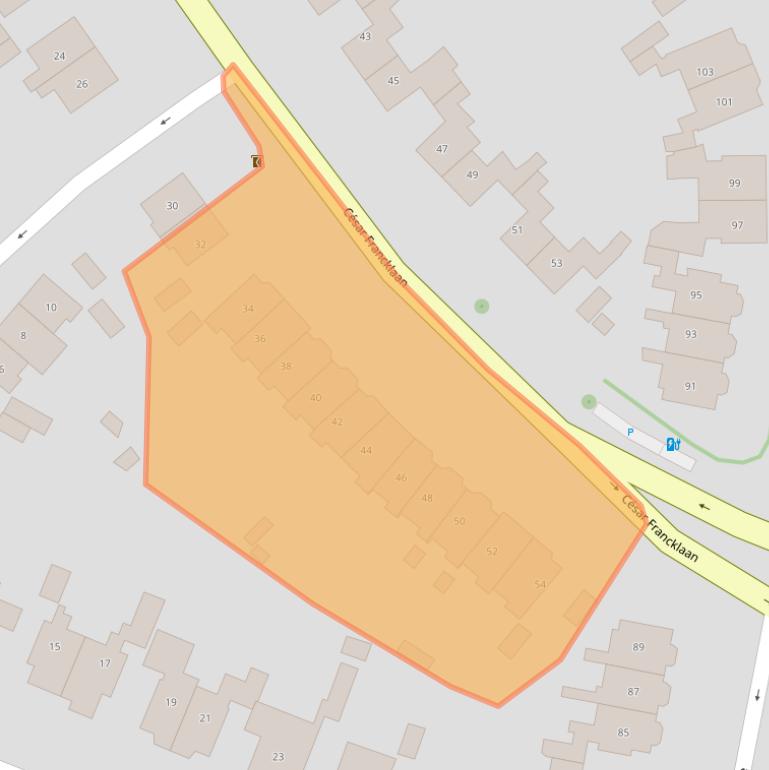 Kaart van postcodegebied 2102ED.