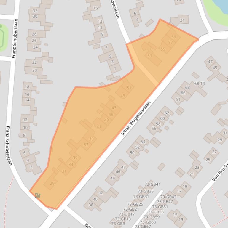 Kaart van postcodegebied 2102GB.