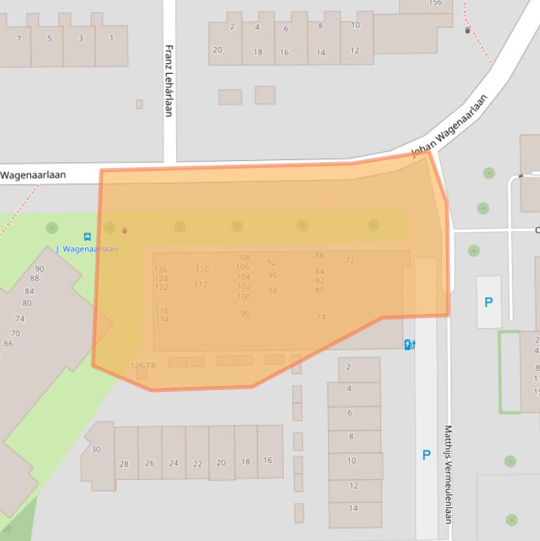 Kaart van postcodegebied 2102GE.