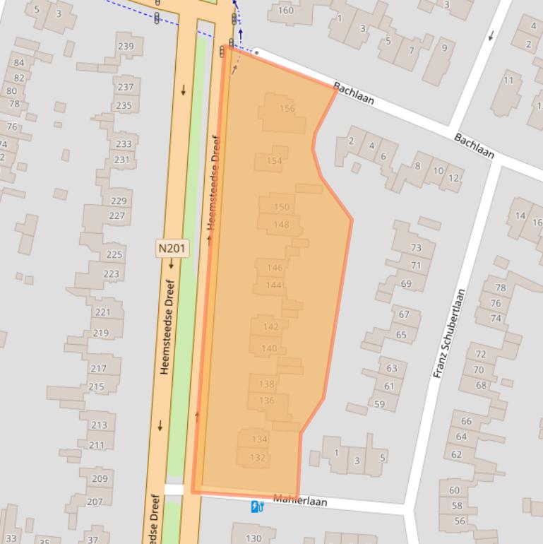 Kaart van postcodegebied 2102KR.