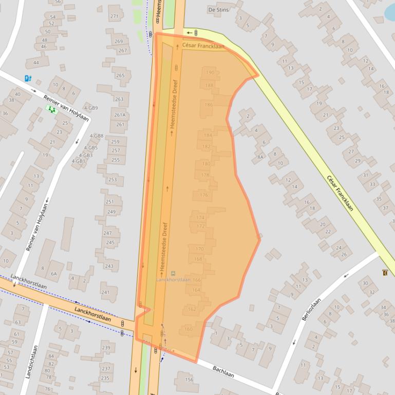 Kaart van postcodegebied 2102KS.