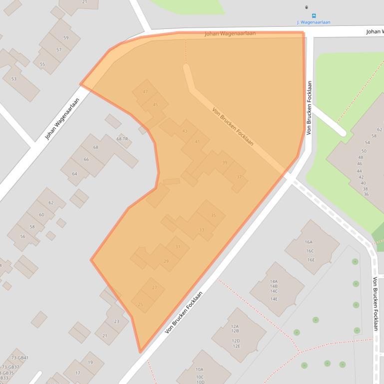 Kaart van postcodegebied 2102XB.