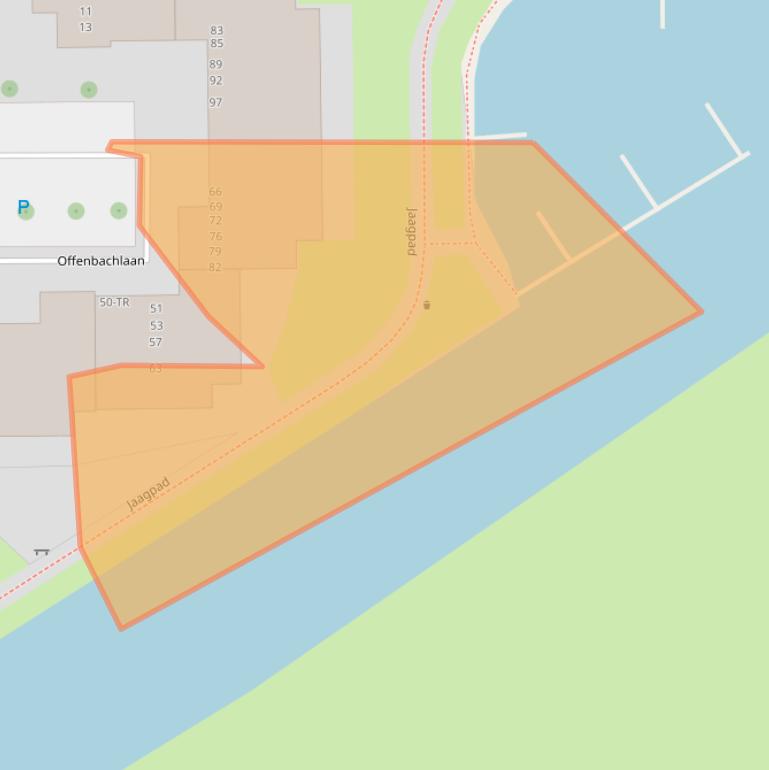 Kaart van postcodegebied 2102ZP.