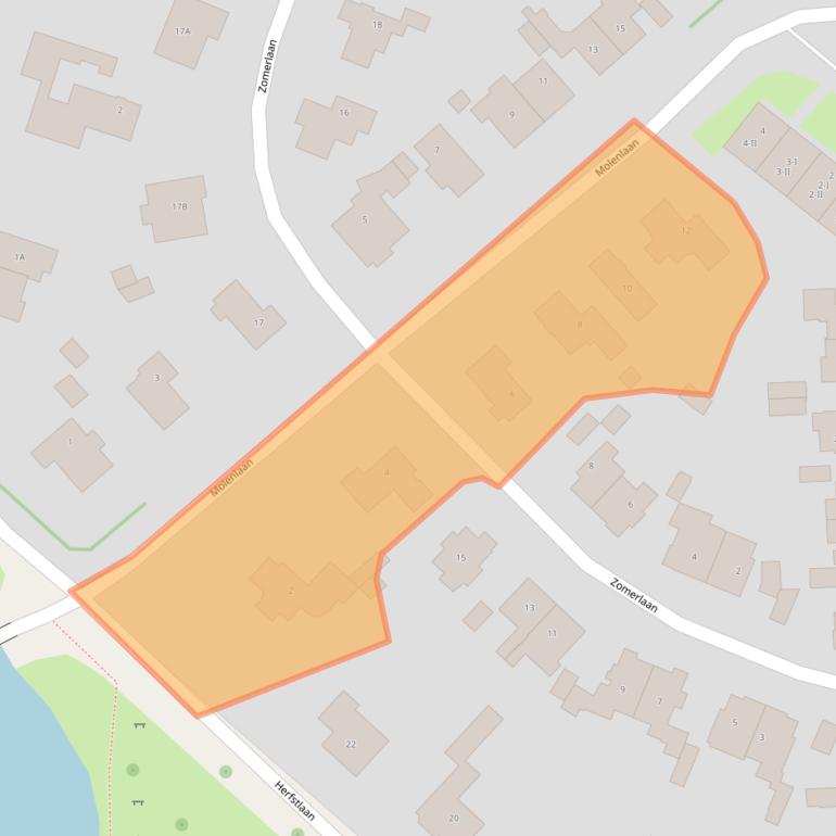 Kaart van postcodegebied 2103AE.