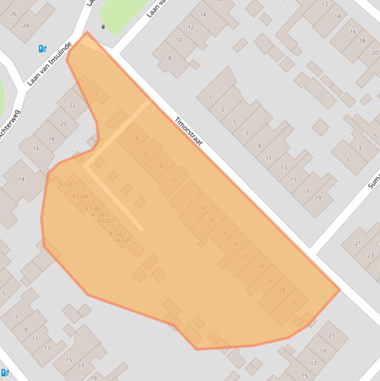 Kaart van postcodegebied 2103TW.