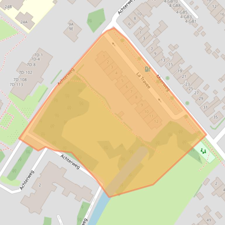 Kaart van postcodegebied 2103VW.