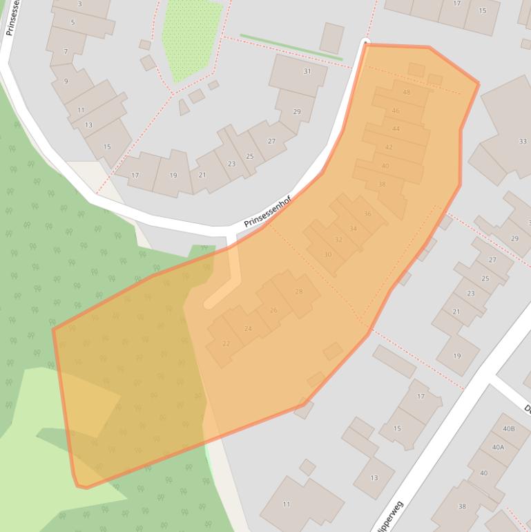 Kaart van postcodegebied 2104AR.
