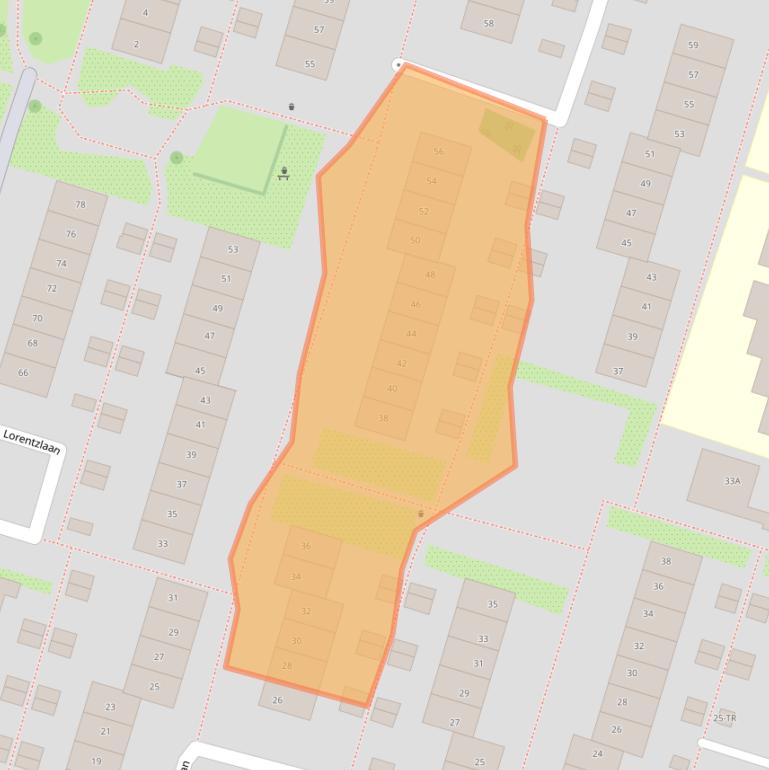 Kaart van postcodegebied 2105SL.