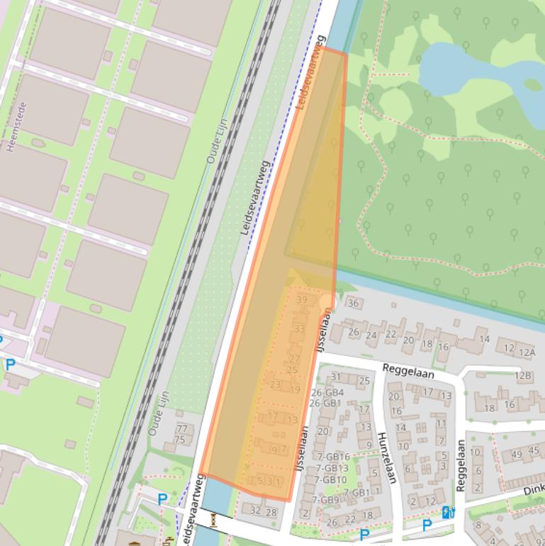 Kaart van postcodegebied 2105VA.