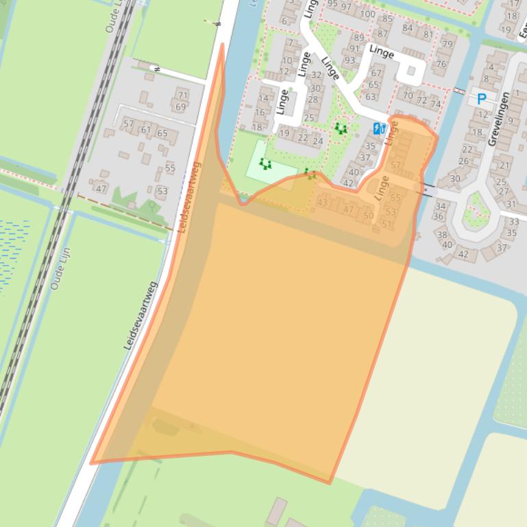 Kaart van postcodegebied 2105WD.