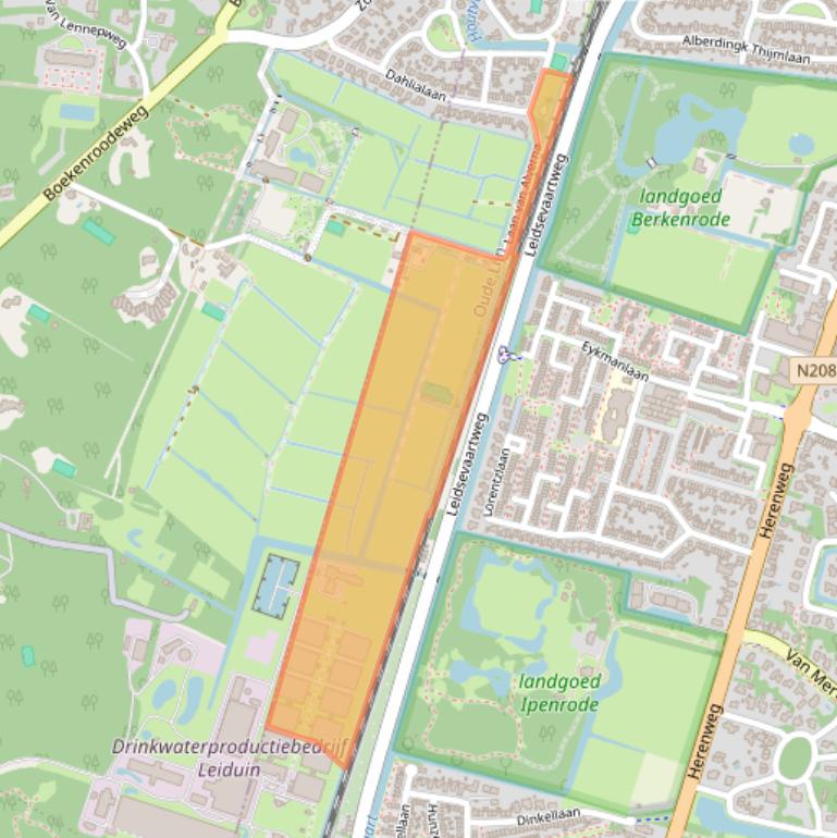 Kaart van postcodegebied 2106ND.