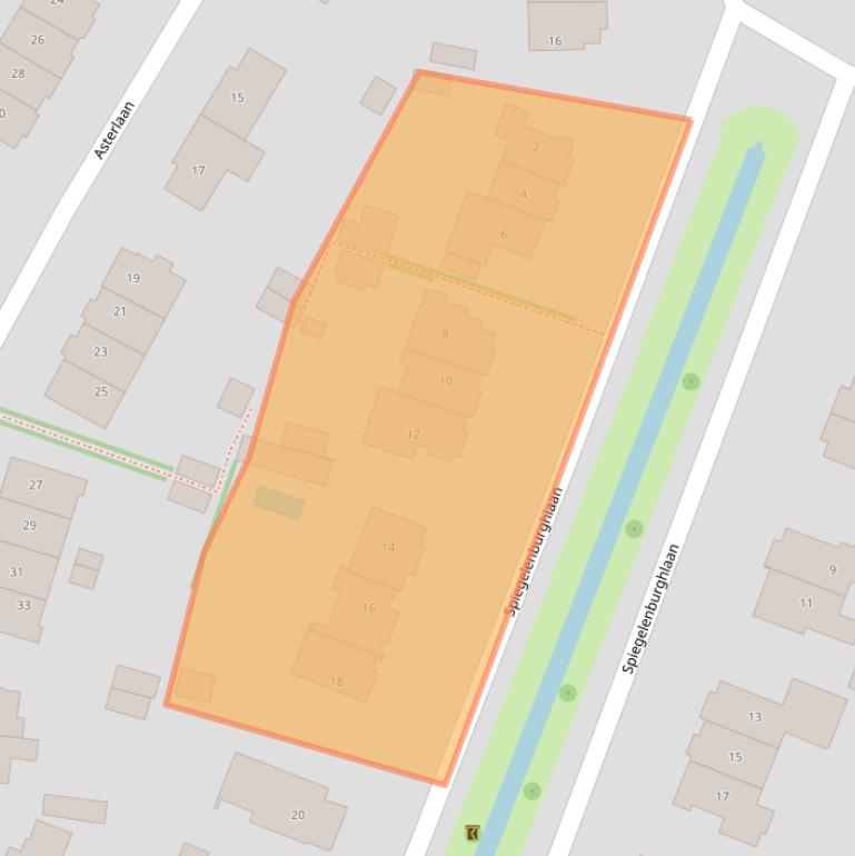 Kaart van postcodegebied 2111BM.