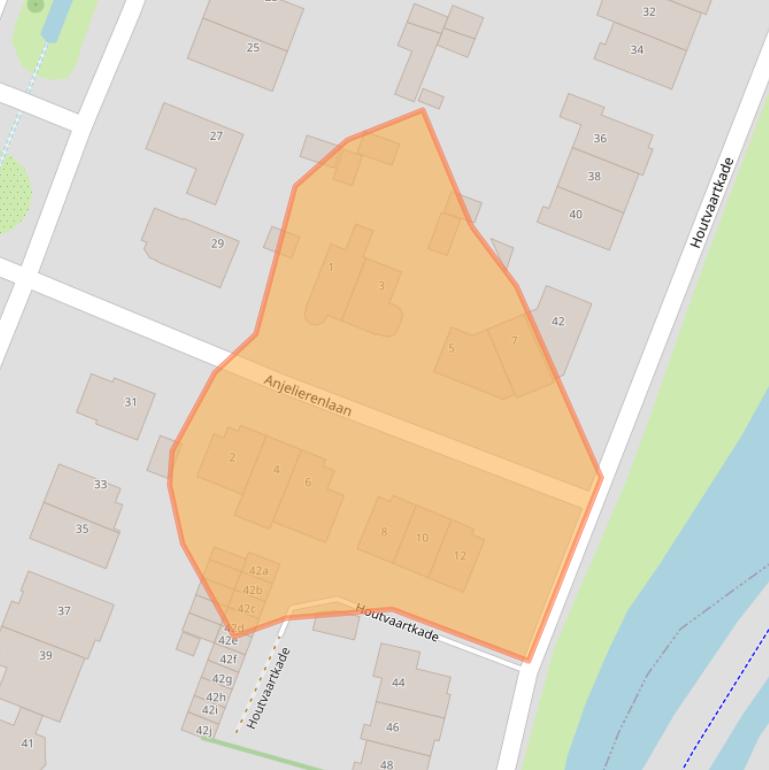 Kaart van postcodegebied 2111BP.