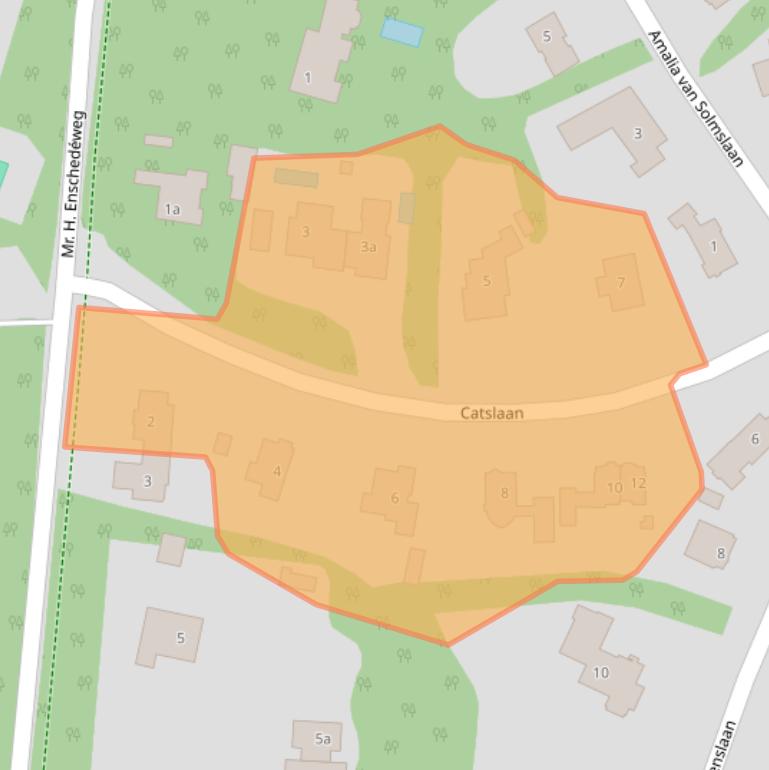 Kaart van postcodegebied 2111CS.