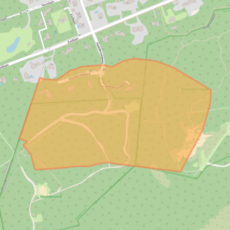 Kaart van postcodegebied 2111GE.