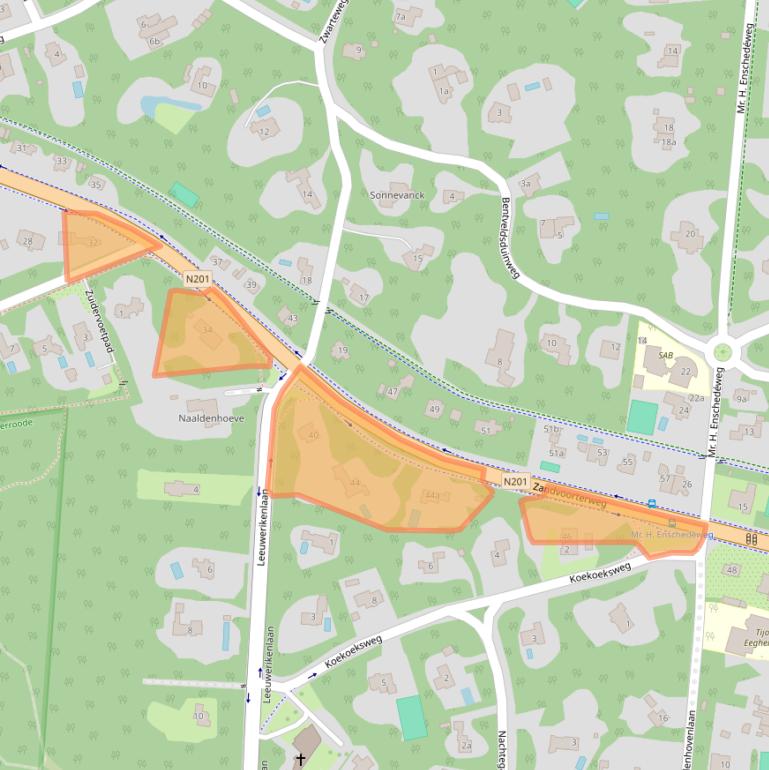 Kaart van postcodegebied 2111GW.